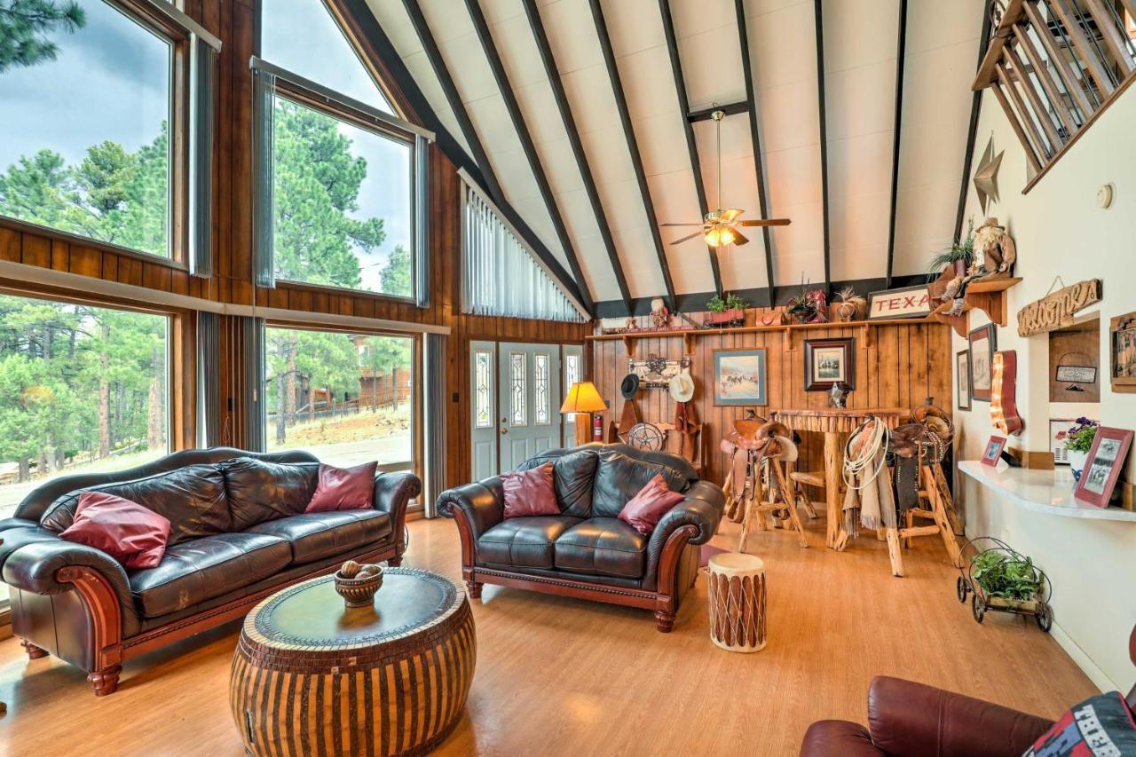 הוילה A-Frame Ruidoso Retreat With Deck, Grill And Views! מראה חיצוני תמונה