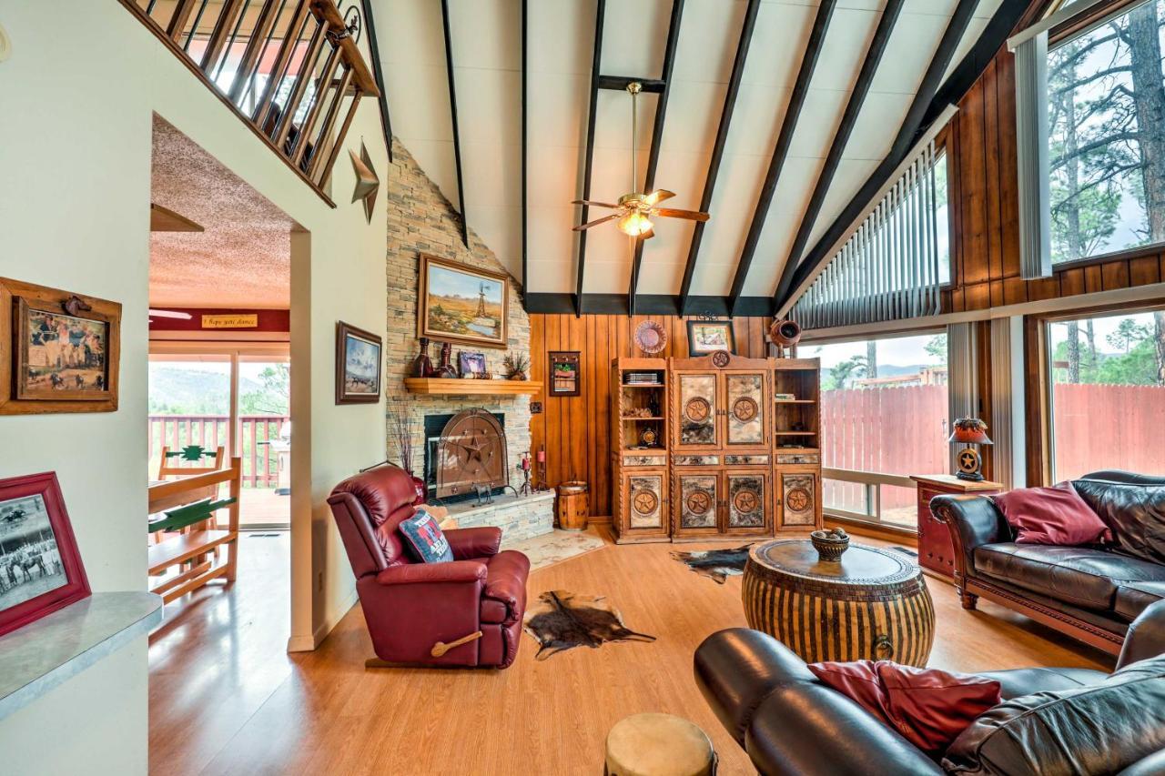 הוילה A-Frame Ruidoso Retreat With Deck, Grill And Views! מראה חיצוני תמונה