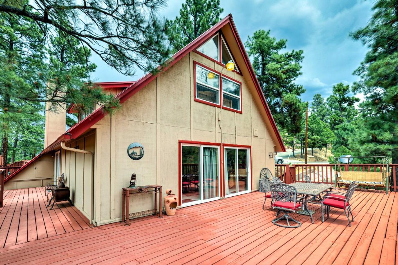 הוילה A-Frame Ruidoso Retreat With Deck, Grill And Views! מראה חיצוני תמונה