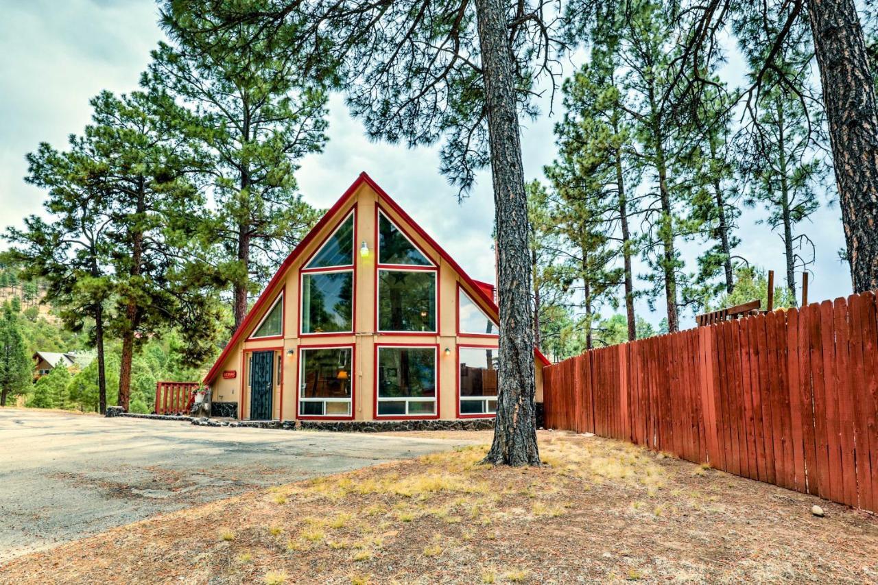 הוילה A-Frame Ruidoso Retreat With Deck, Grill And Views! מראה חיצוני תמונה