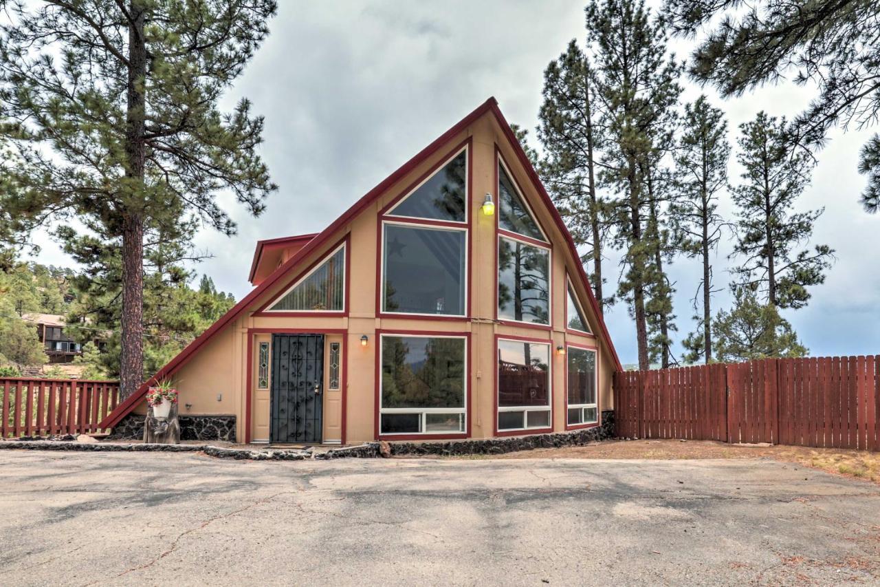 הוילה A-Frame Ruidoso Retreat With Deck, Grill And Views! מראה חיצוני תמונה